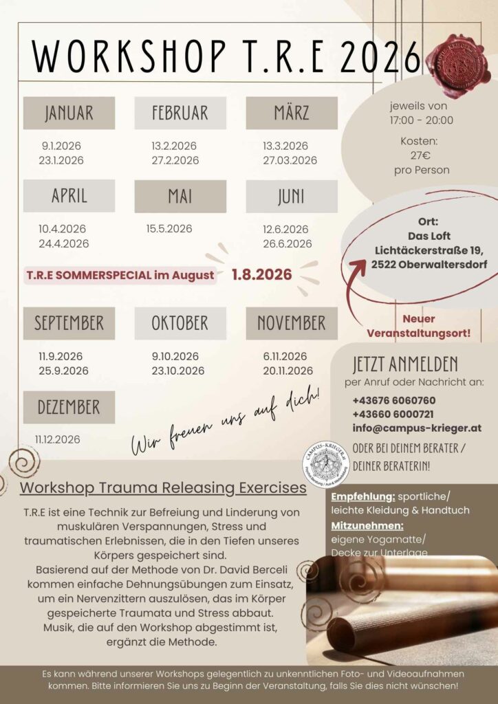 Kopie von Kopie von Kopie von Kopie von Angelehnt an die Methode nach Dr. Berceli setzen wir einfache Dehnungsübungen ein, um die betroffenen Muskelgruppen zu aktivieren, die ein Nervenzittern, de