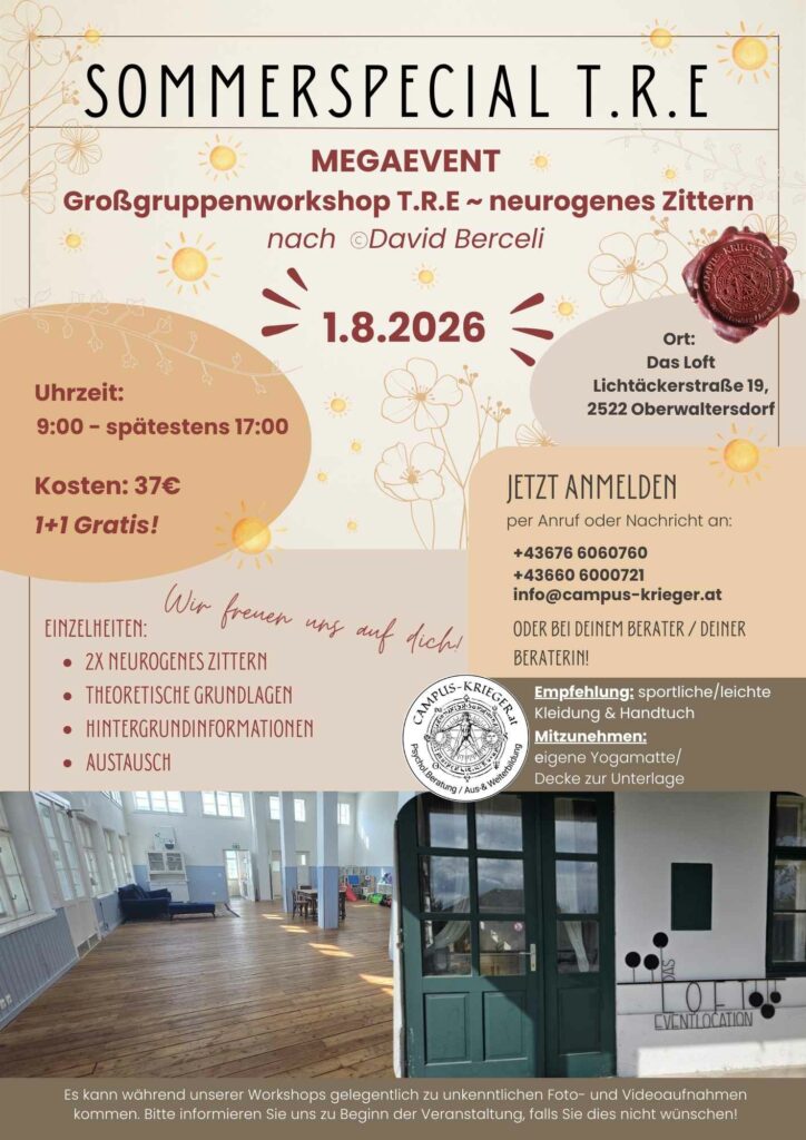 Kopie von Kopie von Kopie von Kopie von Angelehnt an die Methode nach Dr. Berceli setzen wir einfache Dehnungsübungen ein, um die betroffenen Muskelgruppen zu aktivieren, die ein Nervenzittern, de(1)